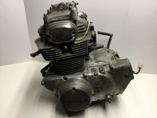 Vintage Honda Cb350 Motorcycle Engine Motor Cb350f Complete Turns Over