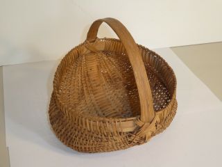 Antique Split Wood Buttocks Basket