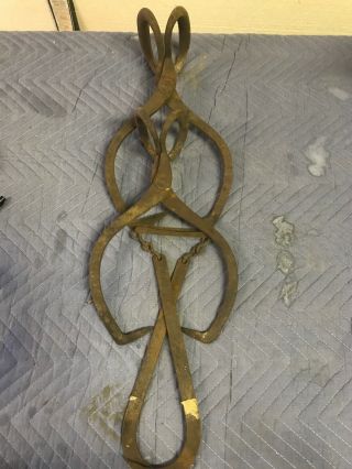 3 Antique Ice Tongs Block Ice And Hay Carry