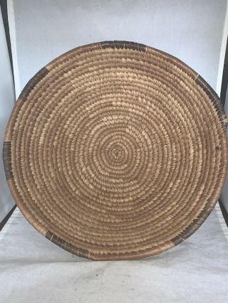Vintage Large Handmade Coiled Basket,  Possible Native American