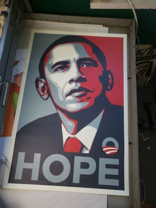 Obama 2008 Obey Hope Poster By Shepard Fairey Campaign 2008 24x36
