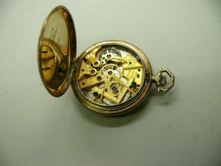 1926 Dudley Masonic Pocket Watch 19j 14K SOLID GOLD Serial 762 Keeps Time 2