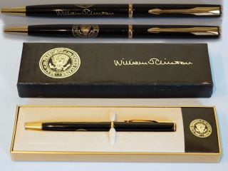 Bill Clinton Presidential Seal White House Bill Signer Parker Pen Authentic