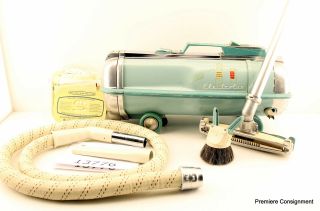 Vintage Electrolux Canister Vacuum Model G W/ Bags,  Hoses,  Accessories