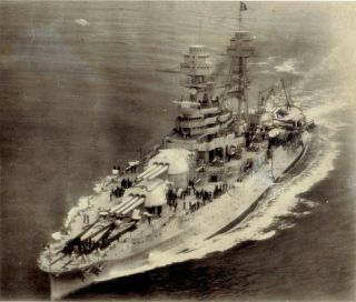 1941 Vintage Press Photo View Of The United States Navy Battleship Uss Arizona