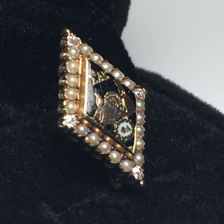 ΣAE Sigma Alpha Epsilon Fraternity 14k Gold Large Rare: DIAMOND Pearl Member Pin 3