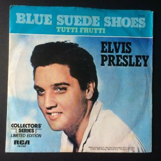 Elvis Presley: " Blue Suede Shoes " B/w " Tutti Frutti " - Usa Rca Collectors Series