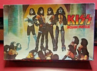 Vintage Kiss Love Gun Jigsaw Puzzle Aucoin Complete