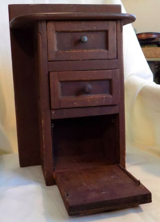 Antique Country Primitive Wall Cabinet