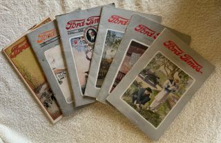 Vintage Ford Times Magazines,  1913,  1914 & 1915,