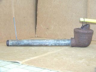 Antique Farm Hand Water Well " 100 " Cast Conductor Diverter Cup & 16.  5 " Pipe Pump