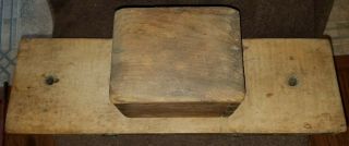 Antique Flax Comb Wood And Metal Wooden Primitive With Protective Box