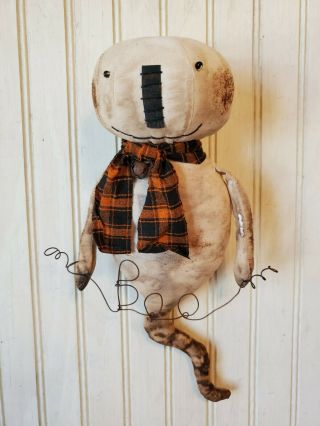 Primitive Grungy Grubby Boo Ghost Halloween Doll