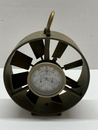 Military Issued Vintage Davis Instrument Anemometer Air Flow Meter W/ Case