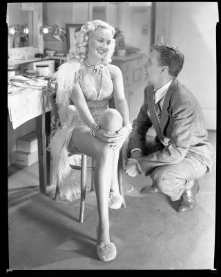 Betty Grable Vintage 1945 8x10 Dressing Room Candid Cheesecake Negative