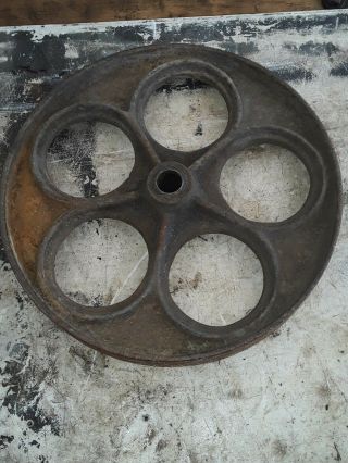 Vintage Iron Industrial Factory Cart Wheel Lineberry Towsley Jake 