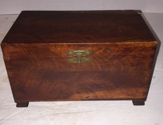 Wonderful Old 19th C American Folk Art Dovetail Document Box