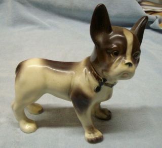 Vintage 7 " French Bulldog Boston Terrier Dog Figurine Statue