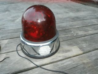 Fire Truck Vintage Federal Signal Beacon Ray Model 17 12volt Plastic Dome