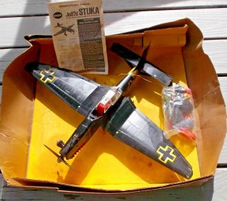 Vintage Toy Ju87d Stuka.  049 Gas Engine Powered Plane