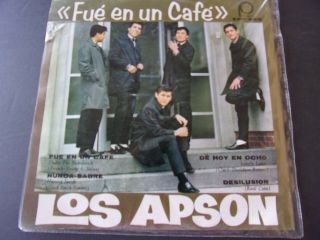 Los Apson Vinilo 45 Rpm.  Single Usado,  Sencillo 4 Canciones 1 - Fue En Un Cafe 2