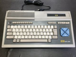 Msx Daewoo Perfect Personal Computer Dpc - 200 Vintage