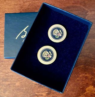 The Authentic President George W.  Bush - 43 - Full Color Presidential Cufflinks 3