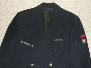 1940 ' s Official Boy Scouts of America Sea Scout Blazer with insignia 2
