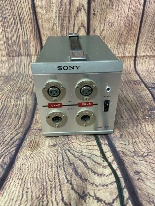 Vintage Sony Ac - 148a Dual Phantom Power 48v Supply For Condenser Microphones