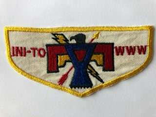 Ini - To Lodge 324 Oa F1 First Flap Patch Order Of The Arrow Boy Scouts Near