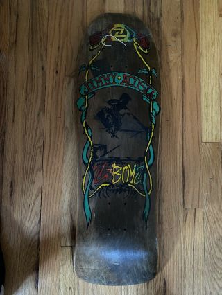 Vintage 1989 Z Flex Skateboards Z Skates Jimmy Acosta Deck Z Rollers