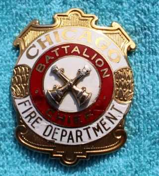 Chicago Fire Department Battalion Chief Badge