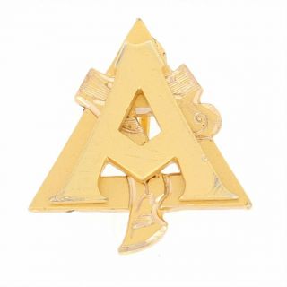 Alpha Gamma Delta Badge - 10k Yellow Gold Sorority Greek Society Pin