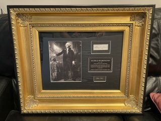 President George Washington Hair Lock Signed Letter Photo Us Usa Memorabilia