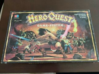 Complete Hero Quest Board Game System 1989 1990 Milton Bradley Vintage Heroquest