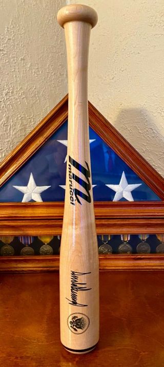 Engraved President Donald Trump Presidential Seal White House Gift Baseball Bat