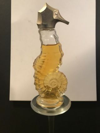 Avon Sea Horse Miniature - Cotillion Cologne Has 3/4 Liquid Plus 6 " Tall
