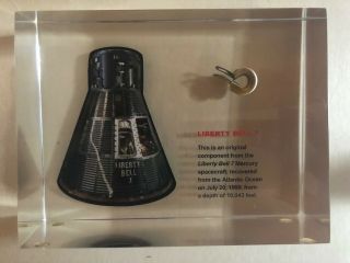 Liberty Bell 7 Space Flown Clip Acrylic Lucite