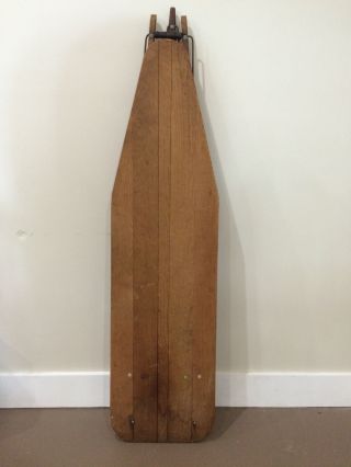 Vintage Wooden Ironing Board With Handle