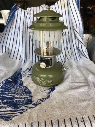 Vintage Coleman For Sears Lantern Model 72325 - 1,  Avocado Green - Date 3/78