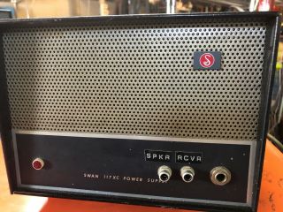 Swan 117xc Vintage Power Supply Good Mods In Front No Power Cord