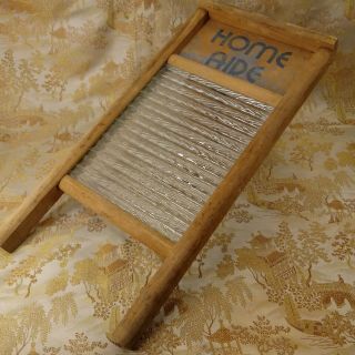 Columbus Washboard Co Wood & Embossed Glass Home Aide Hosiery And Lingerie
