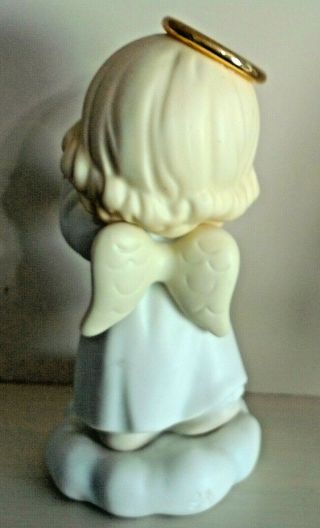 1996 Precious Moments August Happy Birthday Angel Figurine Peridot 3