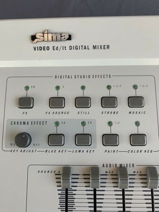 Vintage Sima Video Ed/It Digital Mixer SFX - M,  NTSC 2