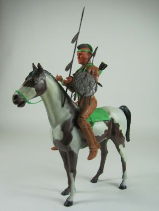 Johnny West - Vintage/Fighting Eagle w/ Storm Cloud Pinto Horse & accessories 2