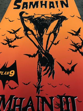 Samhain November Coming Fire Plan 9 " Halloween Coming " Fan Promo Poster Vinyl Lp