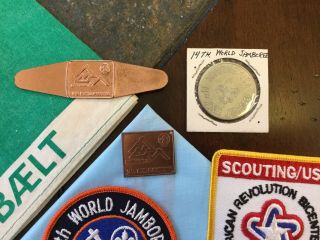 1975 World Scout Jamboree Official Patches & Lillebaelt Subcamp Items 3