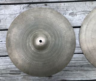 Vintage Zildjian Beats Hi Hat Cymbals 15 inch 2