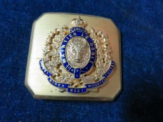 Rare Orig Antique Obsolete " Rnwmp " Belt Buckle Royal North West Mounted Police