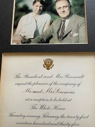 President Franklin D Roosevelt Typed Signed Letter White House Invitation Ensem 3